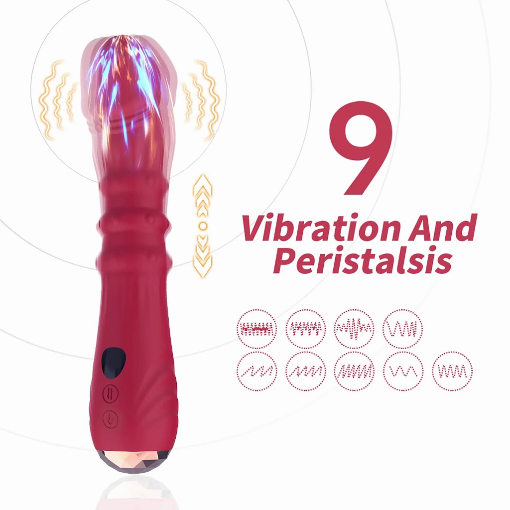 Wibrator Jackal Red – 9 trybów, ruchy posuwiste — zdjęcie 6