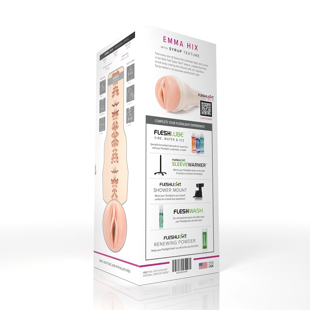 Masturbator Fleshlight Emma Hix Syrup – realistyczna wagina SuperSkin — zdjęcie 6