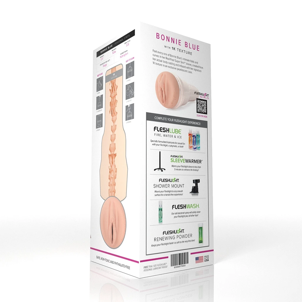 Masturbator Fleshlight Bonnie Blue 1K Signature – realistyczna wagina — zdjęcie 5