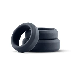 Pierścienie na penisa - zestaw 3 sztuk, silikon, 3,2-4,5 cm