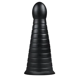 Korek analny EasyToys Devil Dog – żebrowany stożek XXL, 25,9 cm