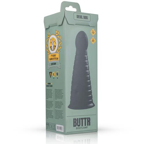 Korek analny EasyToys Devil Dog – żebrowany stożek XXL, 25,9 cm — zdjęcie 4