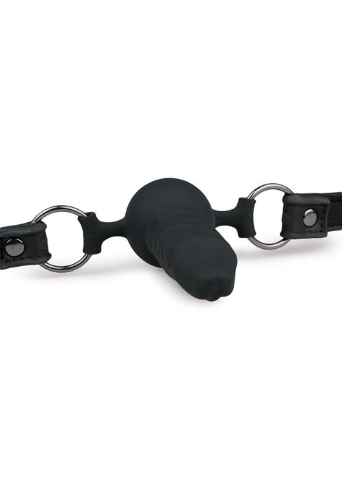 Knebel Pecker Gag - silikon, regulowany pasek — zdjęcie 4