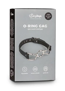 Knebel typu O-ring – regulowany pasek, czarny