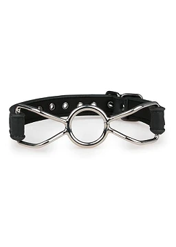 Knebel typu O-ring – regulowany pasek, czarny — zdjęcie 3