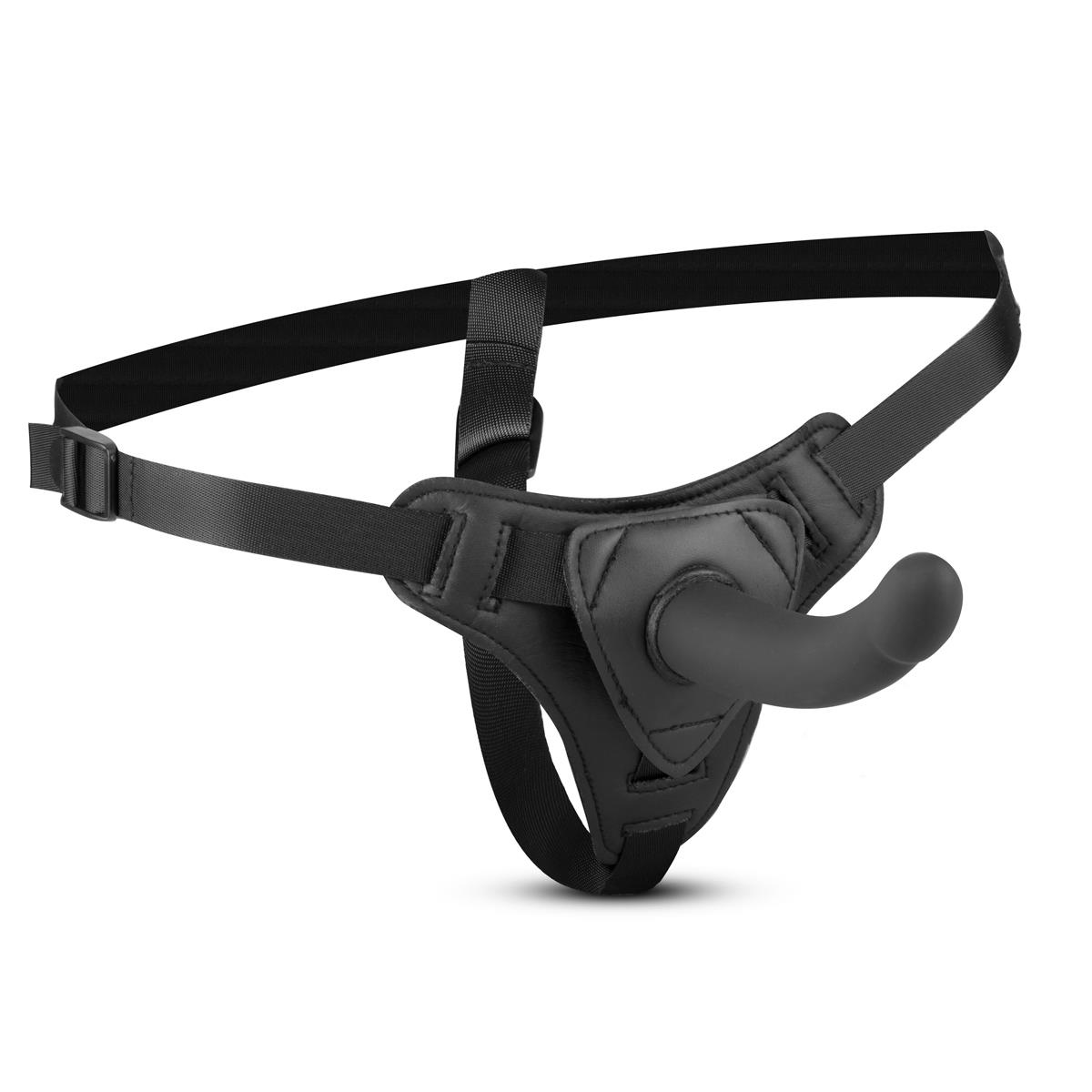 Zestaw strap-on Silicone Bended - regulowany — zdjęcie 1