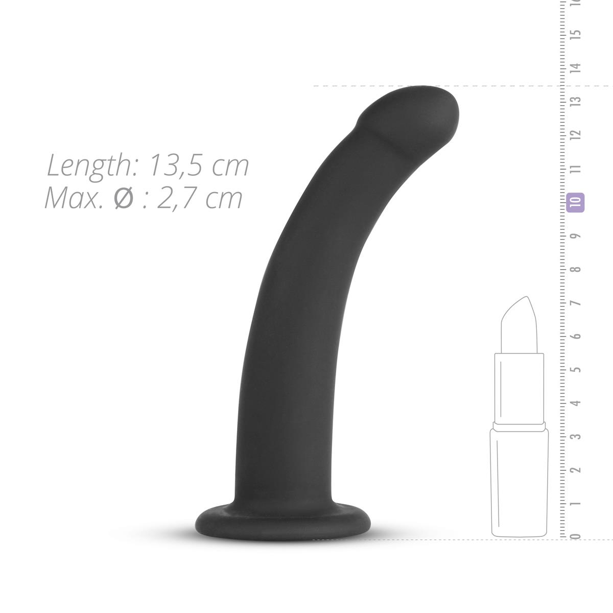 Zestaw strap-on Silicone Bended - regulowany — zdjęcie 4