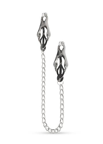 Zaciski Japanese Clover z łańcuchem – metalowe, osłonki — zdjęcie 2