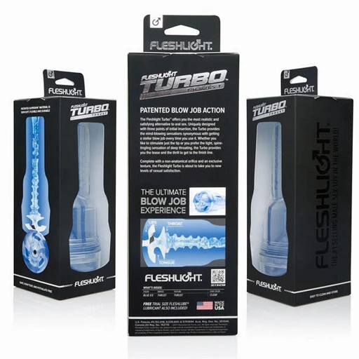 Masturbator Fleshlight Turbo Thrust Blue Ice – efekt deep throat — zdjęcie 4