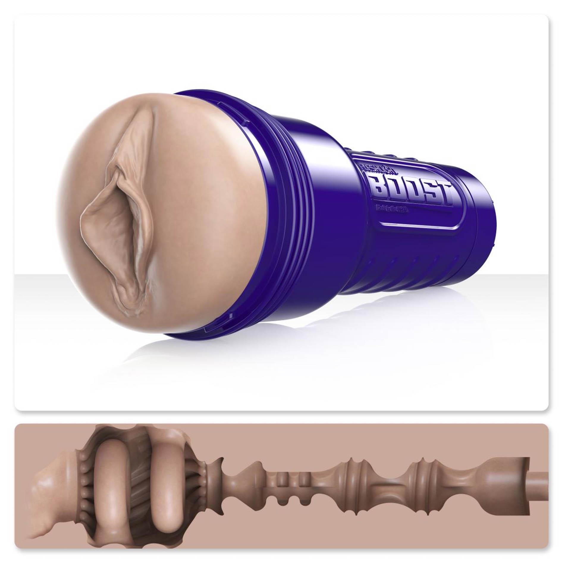 Masturbator Fleshlight Boost Bang – realistyczna wagina, ssanie — zdjęcie 2