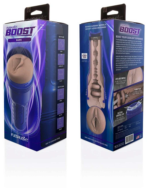 Masturbator Fleshlight Boost Bang – realistyczna wagina, ssanie — zdjęcie 7
