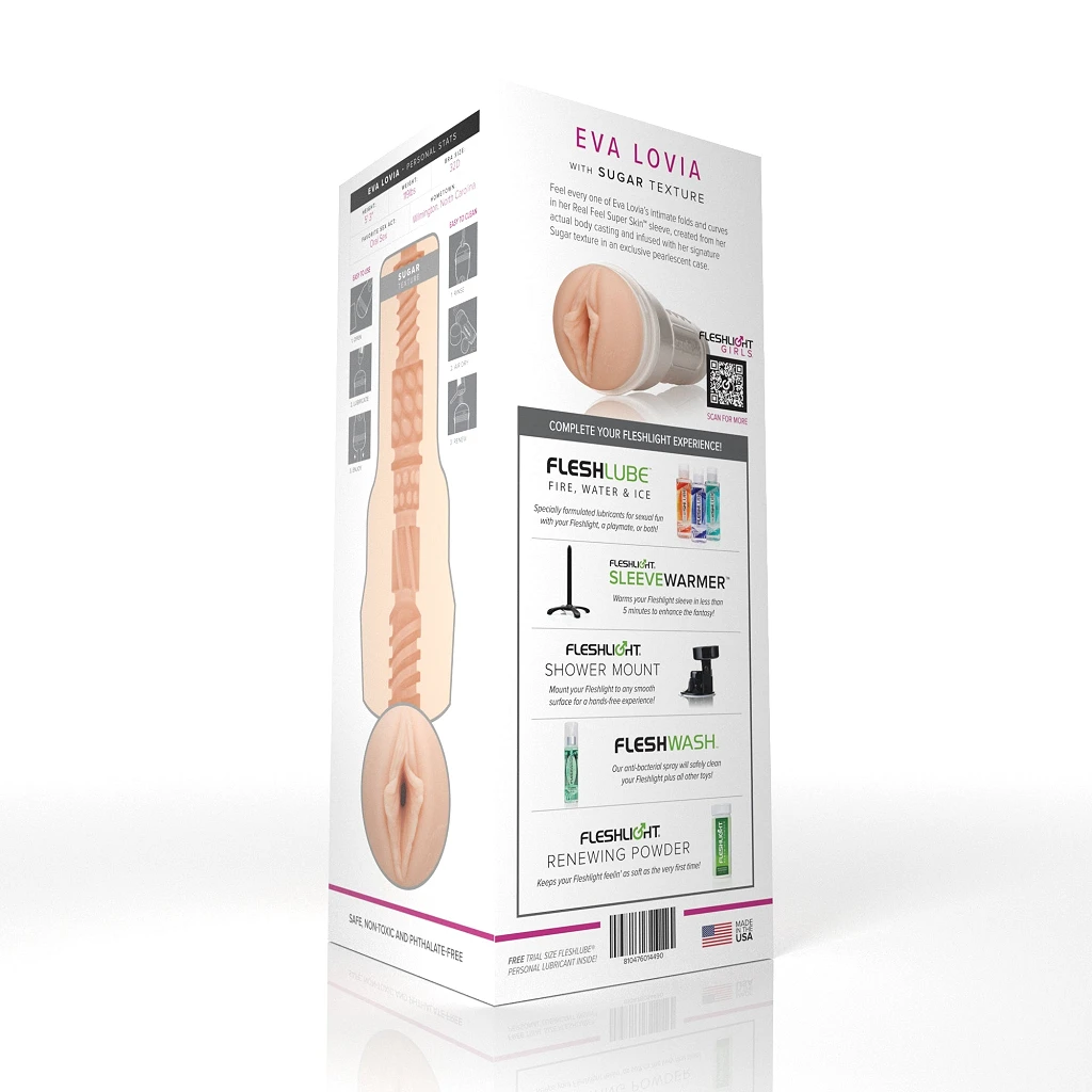 Masturbator Fleshlight Eva Lovia Sugar – odlew pochwy, kanał 20 cm — zdjęcie 6