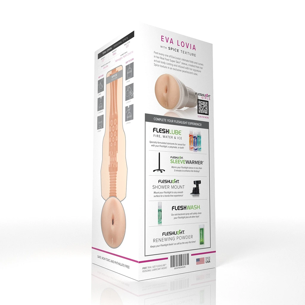 Masturbator Fleshlight Eva Lovia Spice – analny, kanał 20 cm — zdjęcie 6