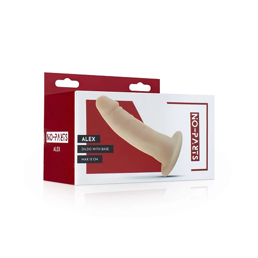 Dildo Alex 15 cm – silikonowe, z przyssawką — zdjęcie 3