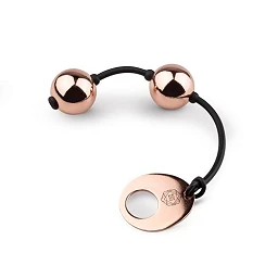 Kulki gejszy Rosy Gold - zestaw 2 kulki, metal — zdjęcie 2