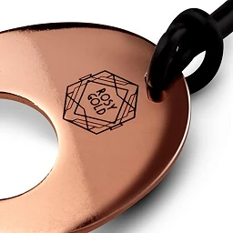 Kulki gejszy Rosy Gold - zestaw 2 kulki, metal — zdjęcie 3