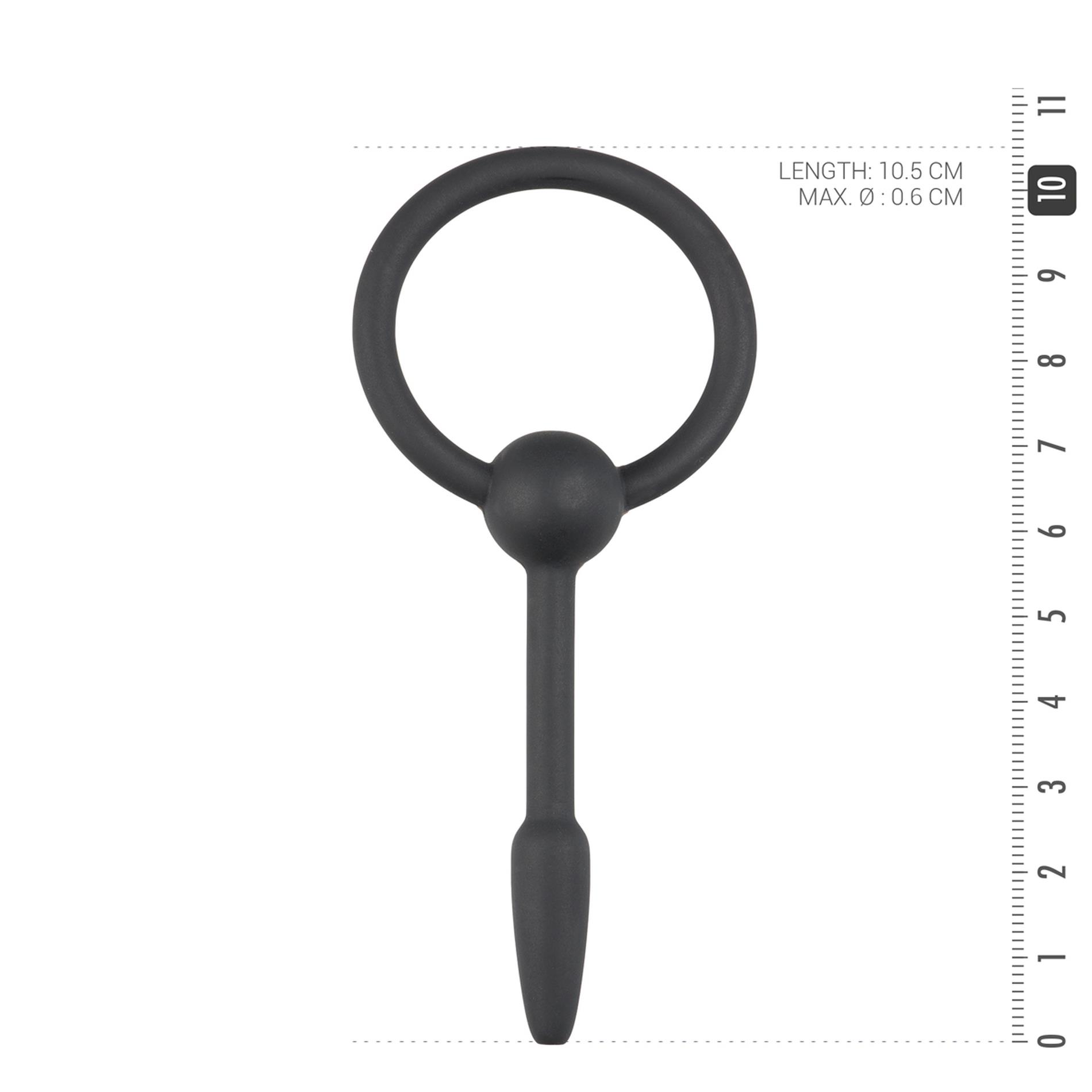 Plug do cewki moczowej Small Silicone – z pierścieniem — zdjęcie 4