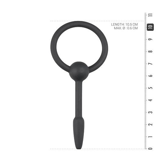 Plug do cewki moczowej Small Silicone – z pierścieniem — zdjęcie 4