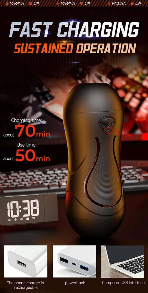 Masturbator Double Knight – dwustronny, sterowany aplikacją — zdjęcie 18