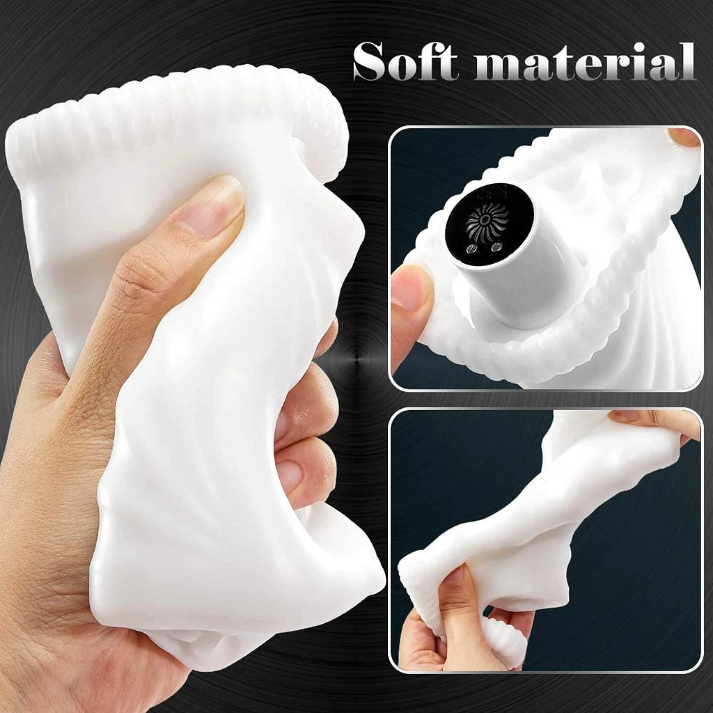 Masturbator wibrujący Soft Bullet Stroker – TPE, 10 funkcji — zdjęcie 7