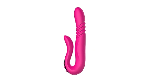 Wibrator króliczek Deluxe Twirling Vibrating Thruster – czerwony — zdjęcie 5
