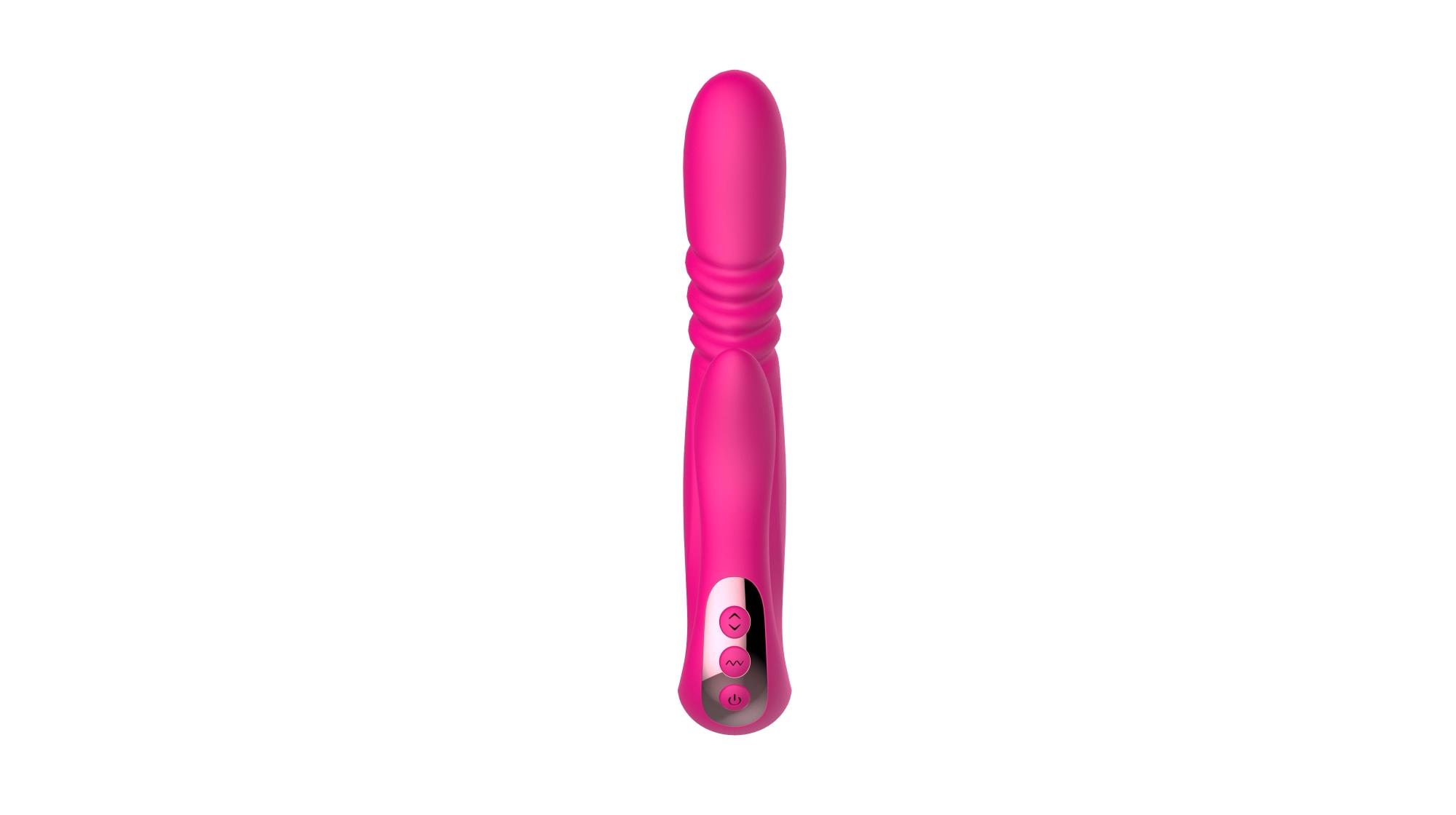 Wibrator króliczek Deluxe Twirling Vibrating Thruster – czerwony — zdjęcie 6