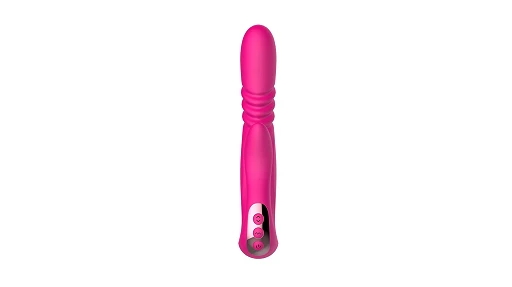 Wibrator króliczek Deluxe Twirling Vibrating Thruster – czerwony — zdjęcie 6