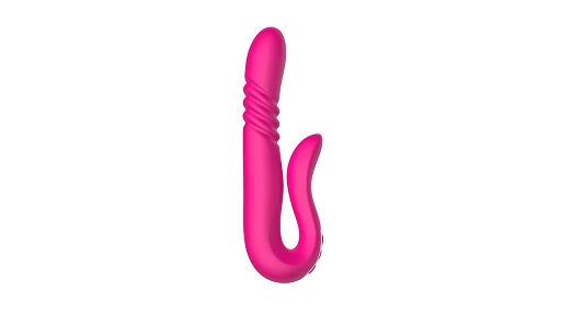 Wibrator króliczek Deluxe Twirling Vibrating Thruster – czerwony — zdjęcie 7