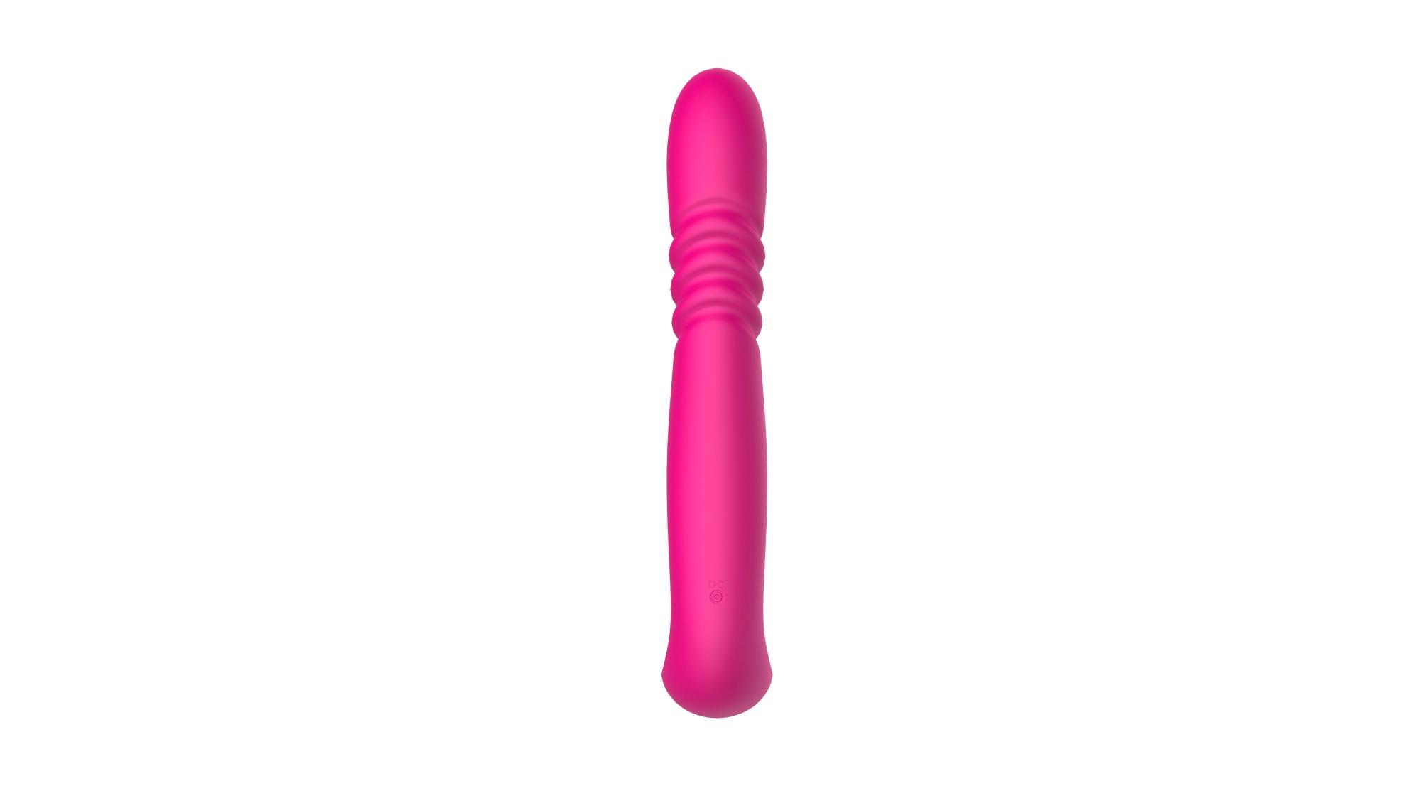 Wibrator króliczek Deluxe Twirling Vibrating Thruster – czerwony — zdjęcie 8