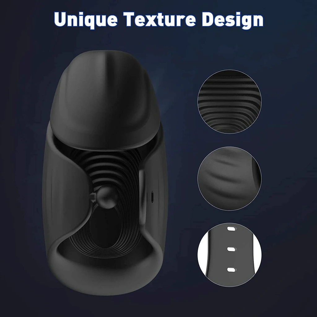 Masturbator wibrujący Adjustable – regulowana klamra, 8 trybów — zdjęcie 15