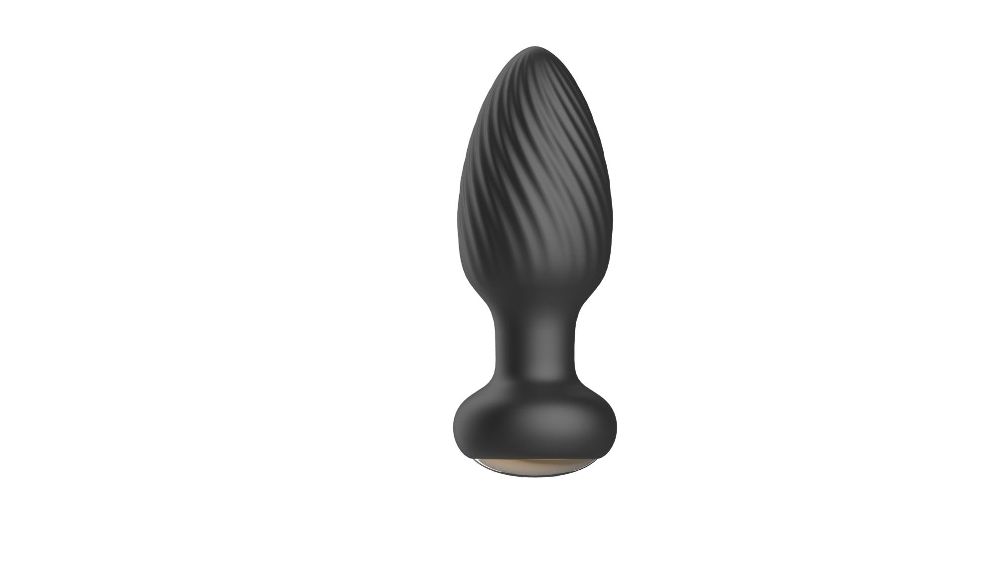 Plug analny Rotating M - silikon, z pilotem — zdjęcie 3