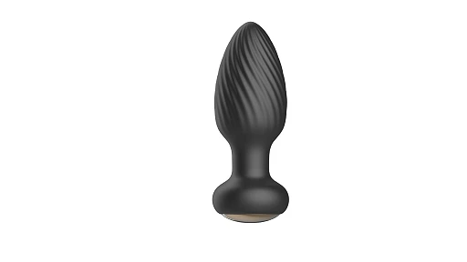 Plug analny Rotating M - silikon, z pilotem — zdjęcie 3