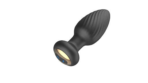Plug analny Rotating M - silikon, z pilotem — zdjęcie 4