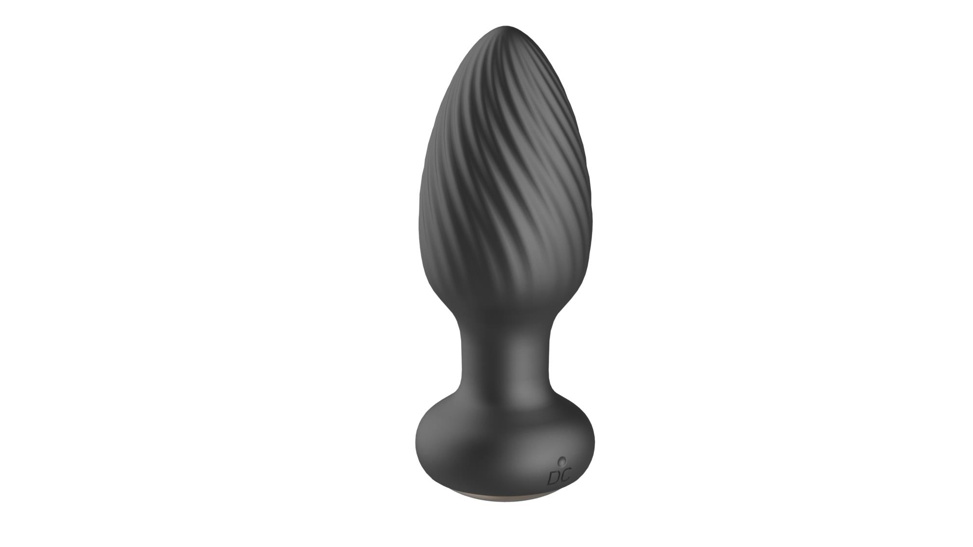 Plug analny Rotating M - silikon, z pilotem — zdjęcie 5
