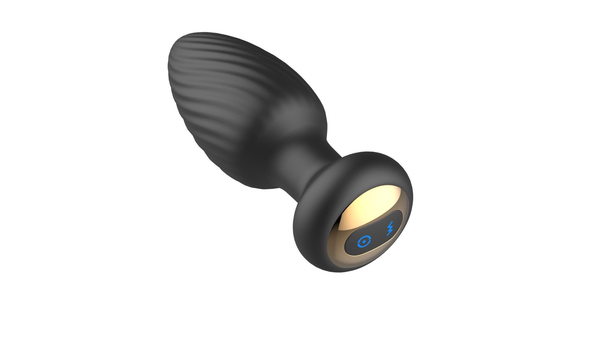 Plug analny Rotating M - silikon, z pilotem — zdjęcie 6