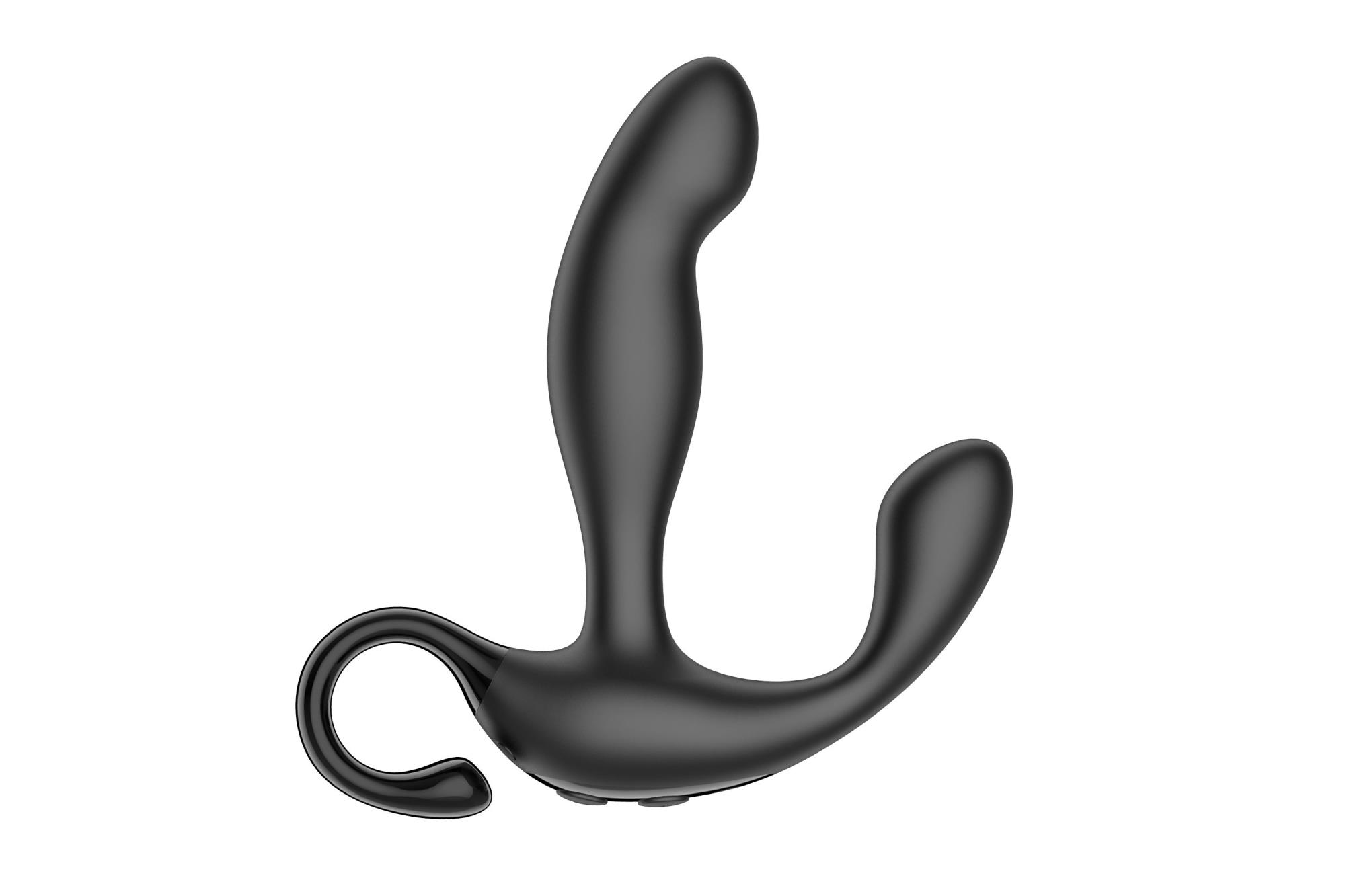 Masażer prostaty Finger Wiggle - silikon, czarny — zdjęcie 3