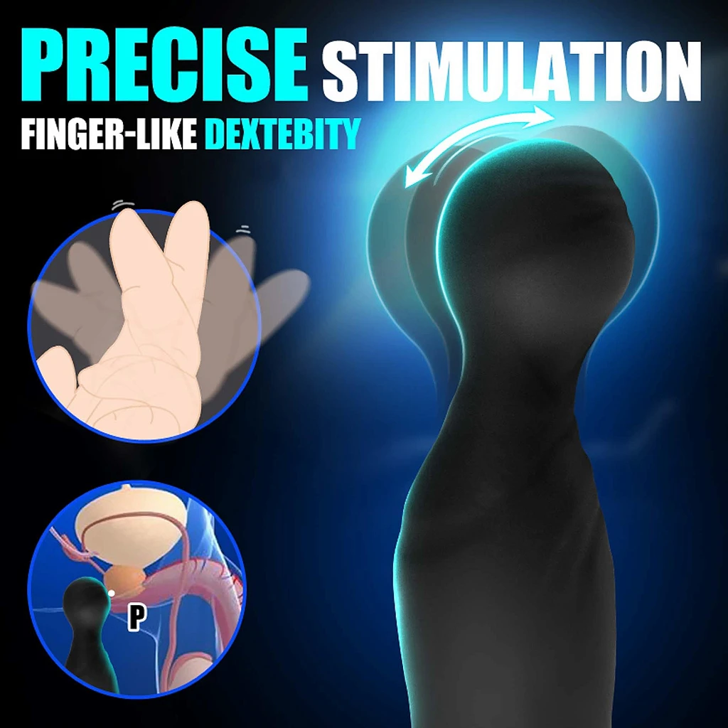 Masażer prostaty Remote - 9 trybów, USB — zdjęcie 12
