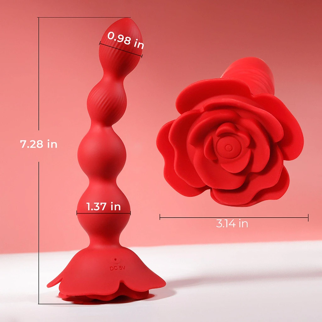 Koraliki analne Rose - 10 trybów, z pilotem — zdjęcie 7