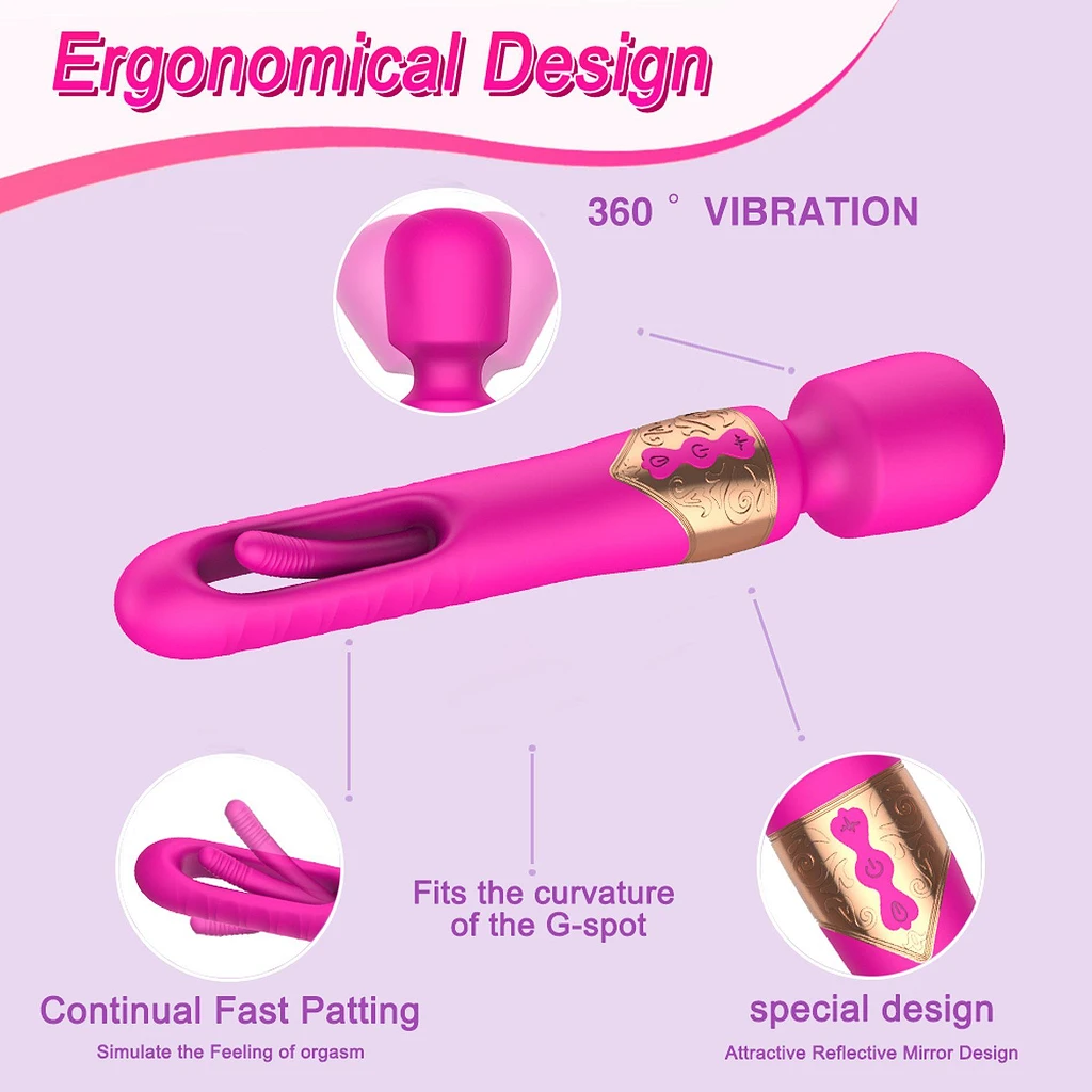 Wand Flicking – ruchomy języczek, 10 trybów, 25,9 cm — zdjęcie 8