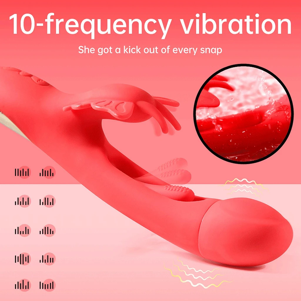 Wibrator króliczek Butterfly – 10 wibracji i języczek — zdjęcie 4
