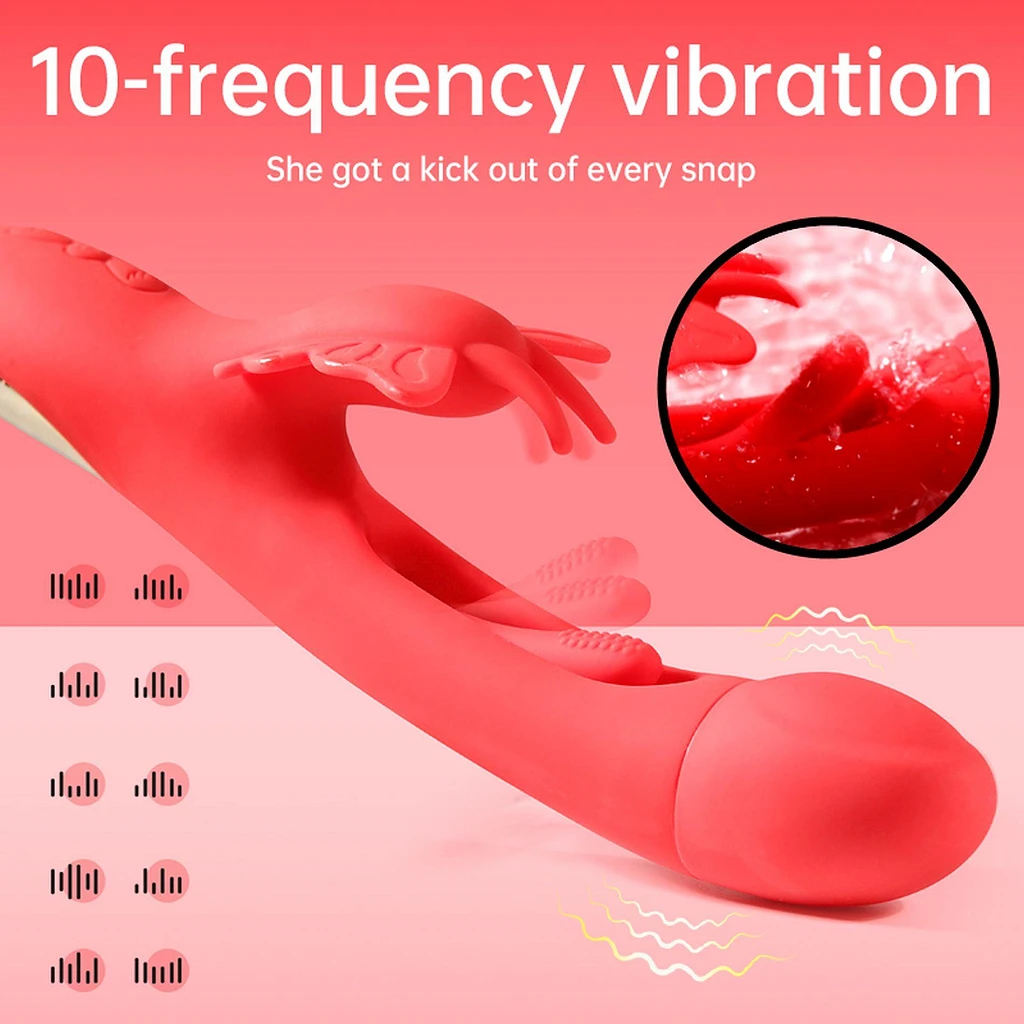 Wibrator króliczek Butterfly – 10 wibracji i języczek — zdjęcie 5