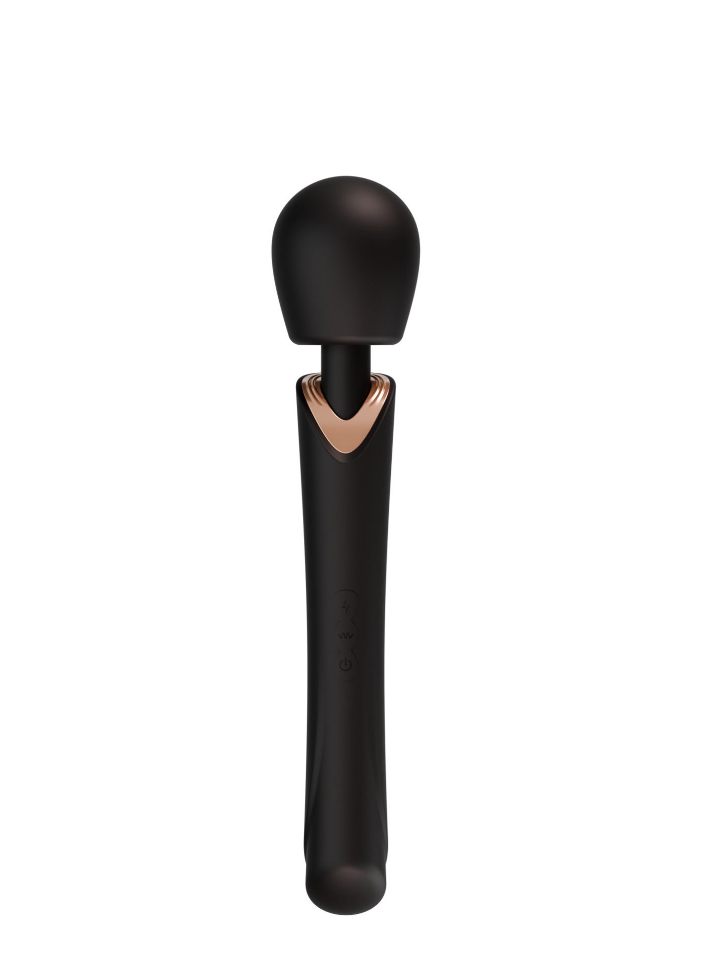 Masażer różdżka Perfect Wand Black – 30 cm, silikon — zdjęcie 1