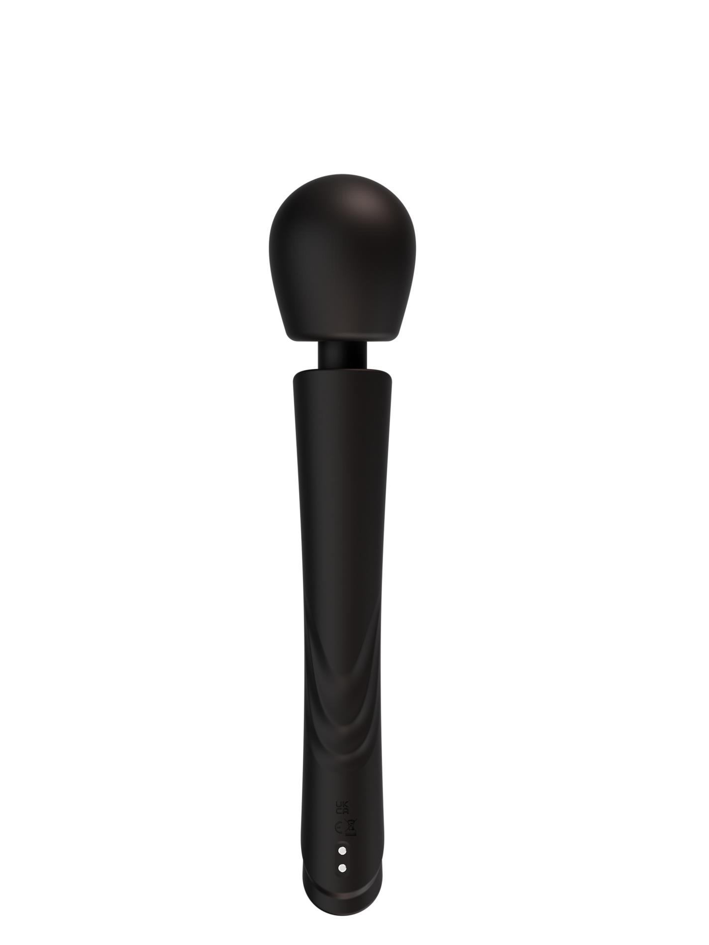 Masażer różdżka Perfect Wand Black – 30 cm, silikon — zdjęcie 3