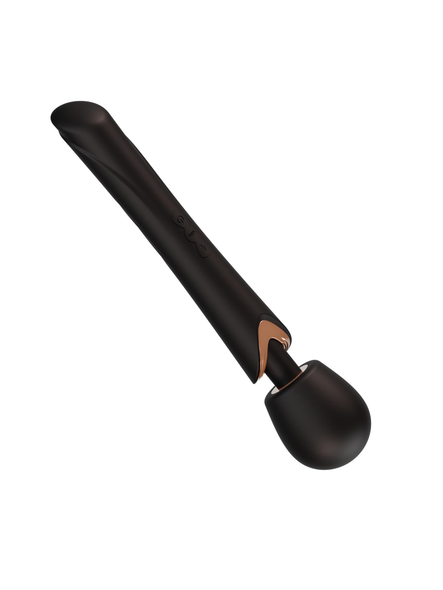Masażer różdżka Perfect Wand Black – 30 cm, silikon — zdjęcie 7
