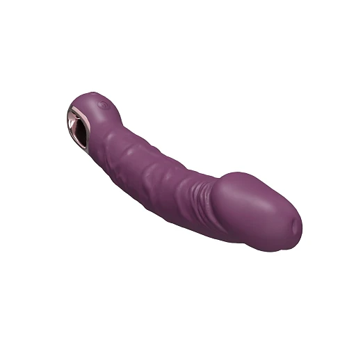 Wibrator realistyczny PURPLE – 10 trybów, USB — zdjęcie 4