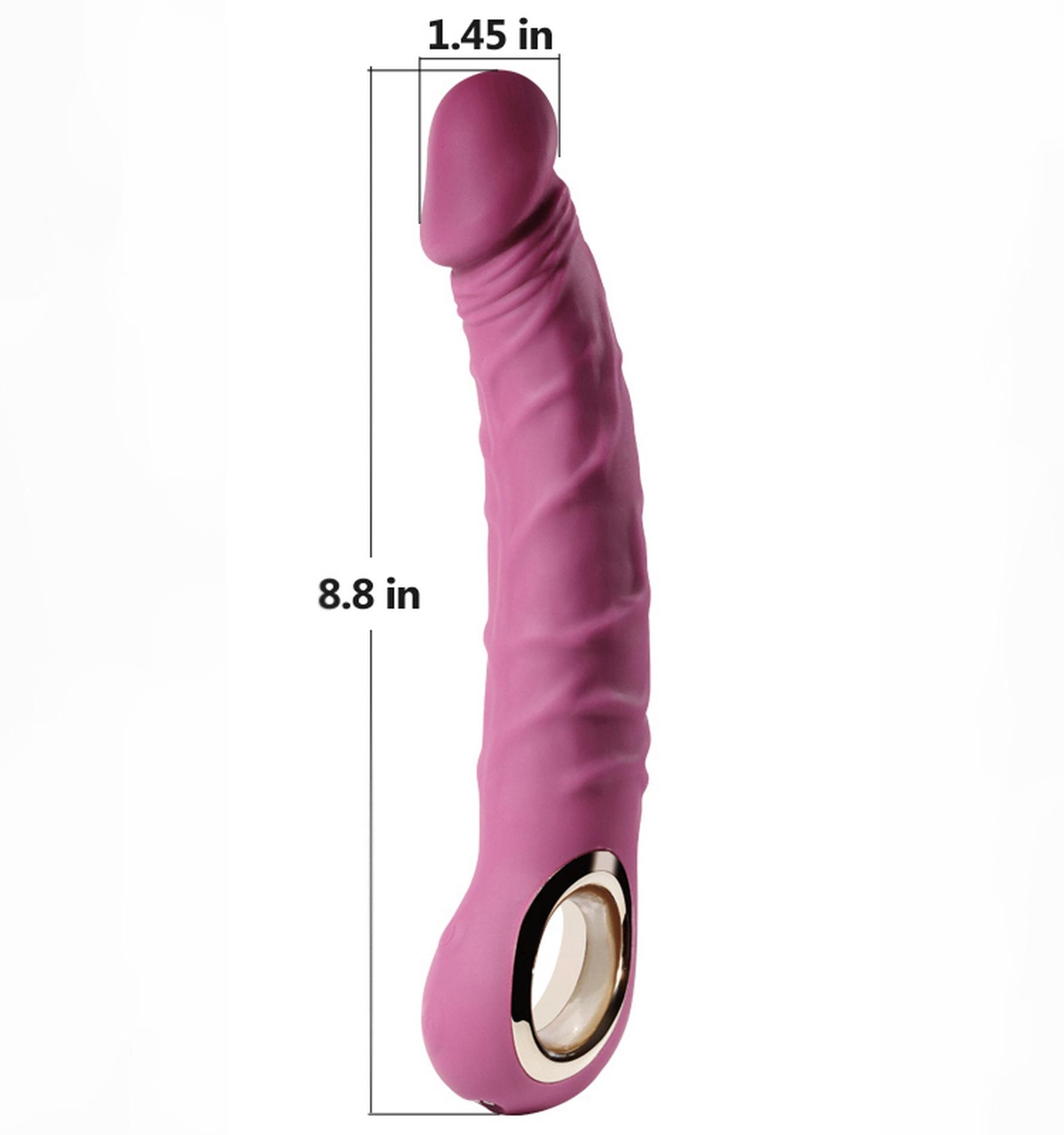 Wibrator realistyczny PURPLE – 10 trybów, USB — zdjęcie 7