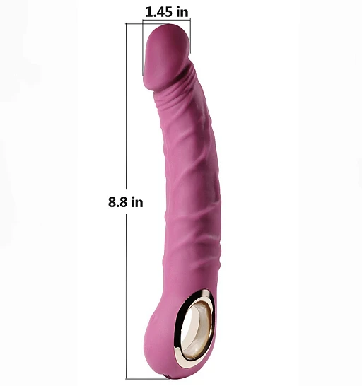 Wibrator realistyczny PURPLE – 10 trybów, USB — zdjęcie 7