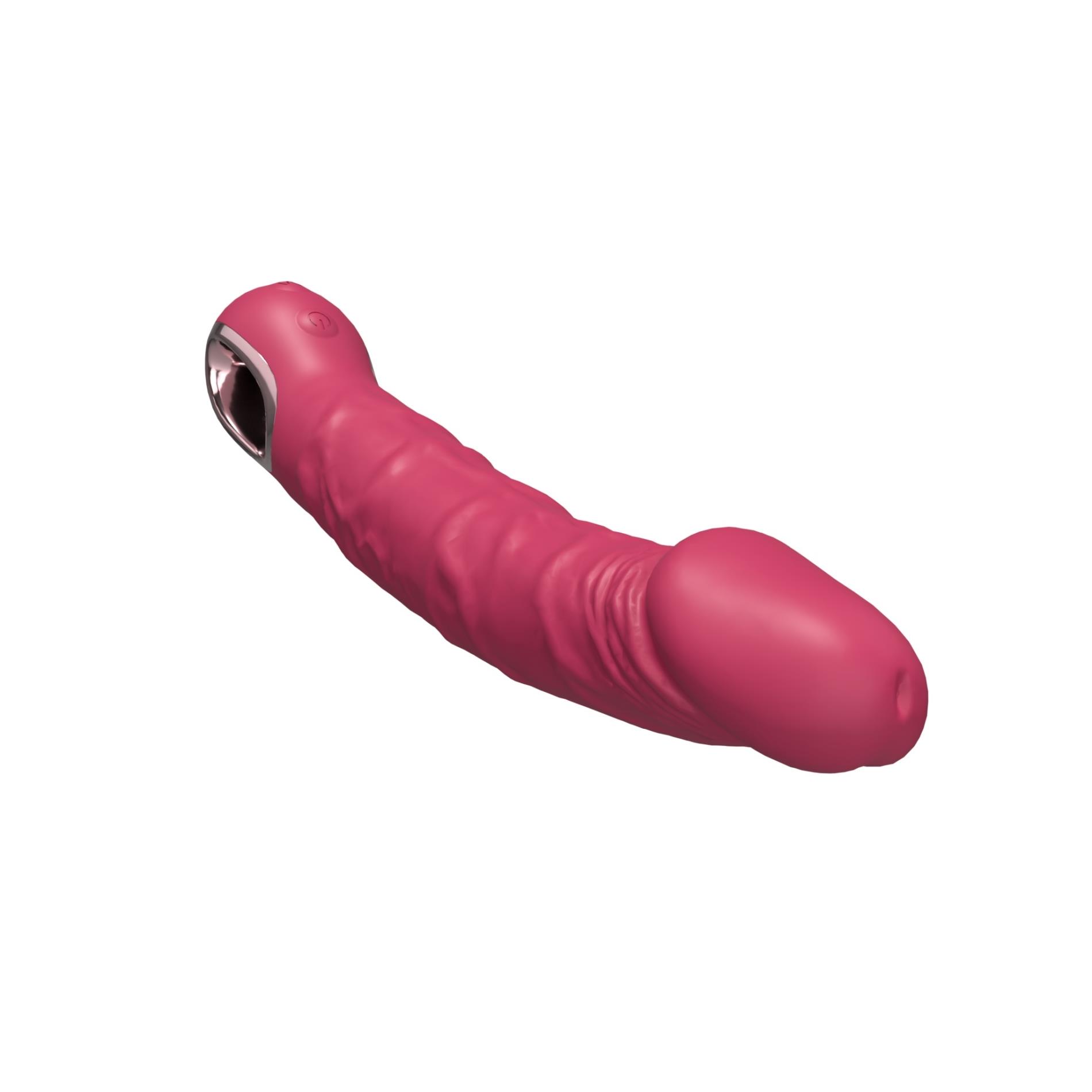 Wibrator realistyczny Pink - 10 trybów, silikon — zdjęcie 4