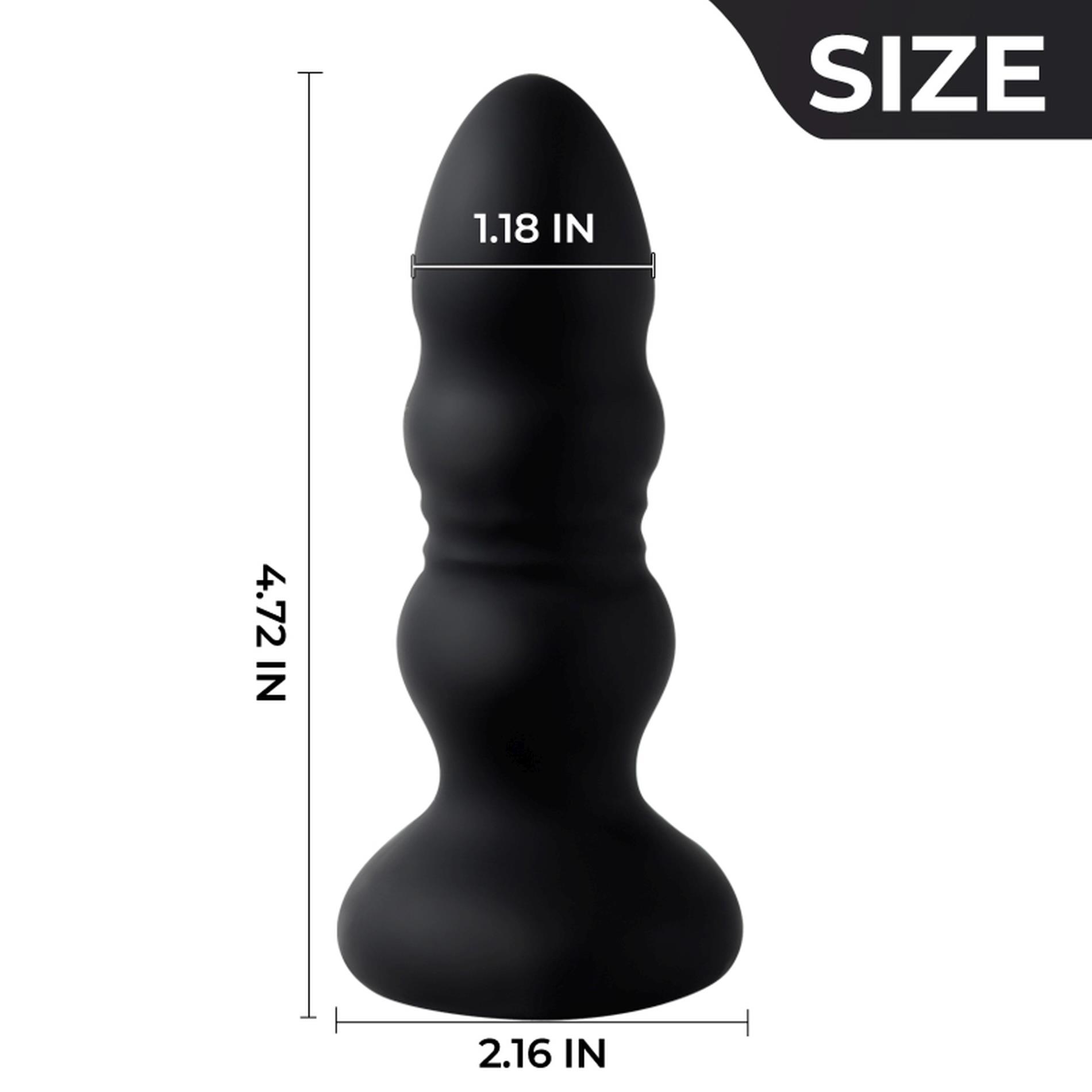 Korek analny Lighting M - 9 trybów wibracji — zdjęcie 3