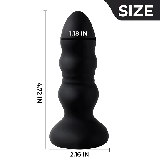 Korek analny Lighting M - 9 trybów wibracji — zdjęcie 3